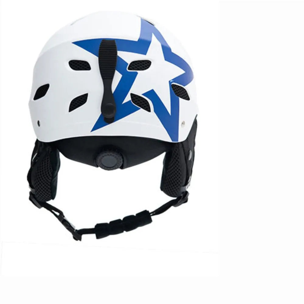Men's ski helmet with EPS foam and ABS shell construction in various colour designs