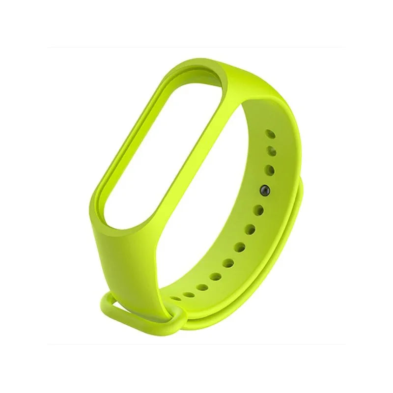 Silicone replacement strap for Xiaomi Mi Band 3 fitness tracker in multiple colour options