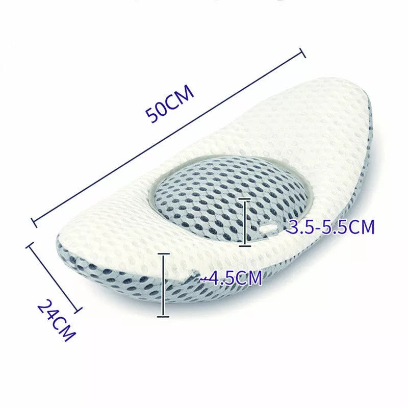 Multifunctional Waist Pad with 4D mesh and buckwheat filling for support and comfort