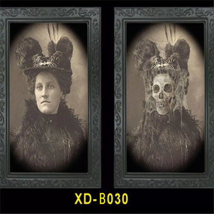 3D People Ghost Festival Changing Photo Frame with visual illusion effect for Halloween