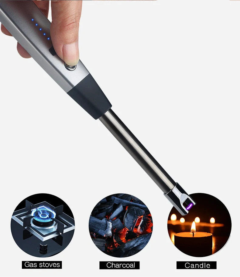 USB Charging Plasma Windproof Igniter in multiple colors for camping and outdoor use