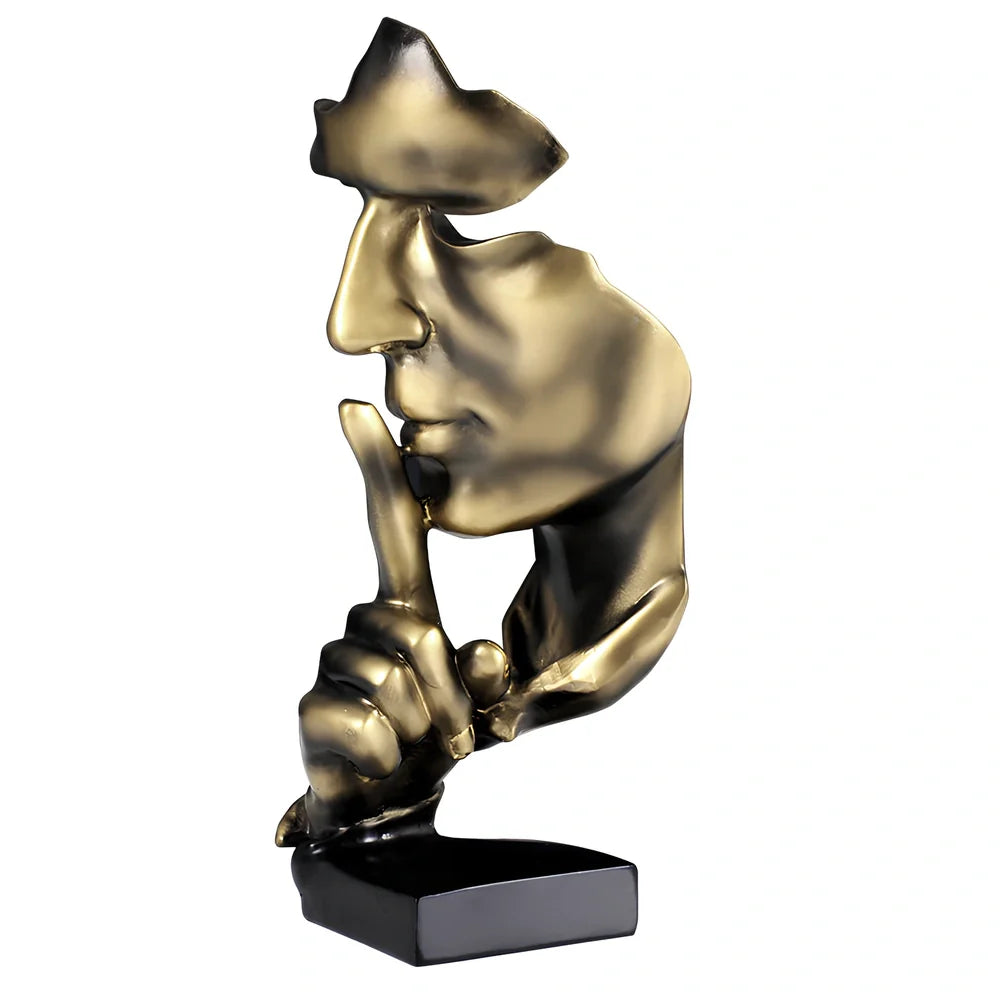 Handcrafted resin office ornament in bronze, white or champagne colour with hanging decoration design