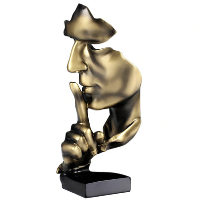 Handcrafted resin office ornament in bronze, white or champagne colour with hanging decoration design