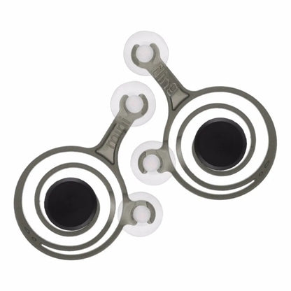 Universal mini joystick pair for mobile phones with 63x48x12mm dimensions and clear/black colour option