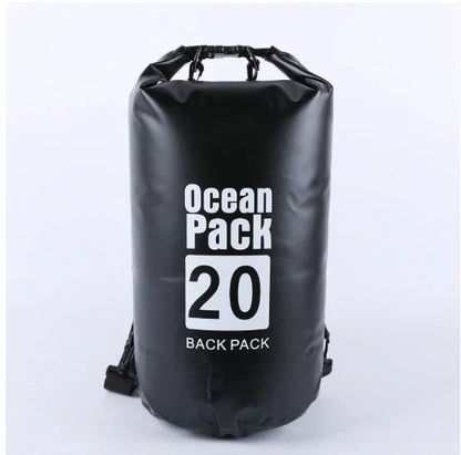 2L waterproof dry bag in various colors for outdoor activities