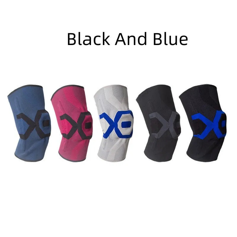 Men's silicone knee pads for sports protection in multiple colour options