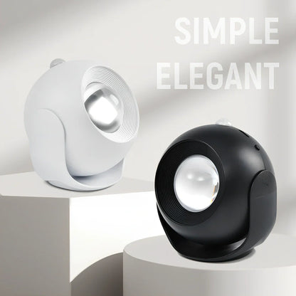 Adjustable angle human sensing wall light with rotating head and adhesive mounting for corridors