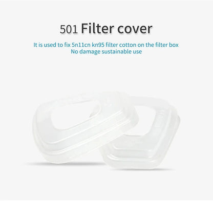 Original 6200 reusable half face respirator mask with fog-proof glasses, filters, and filter lids in an 8-in-1 set.