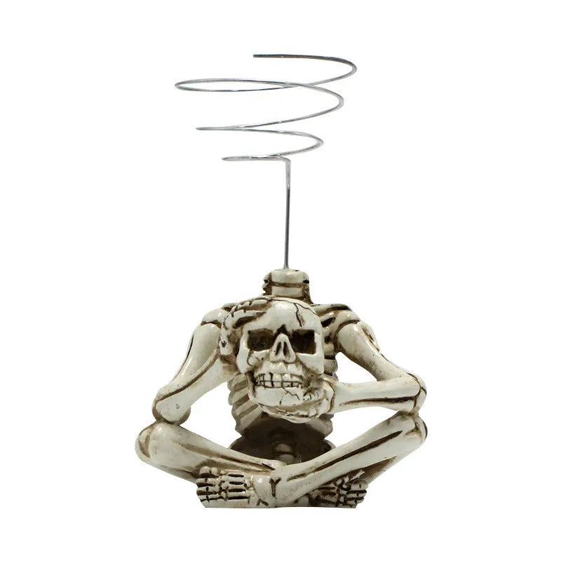 Resin skull bracket holder for air plants with iron wall mounting hook
