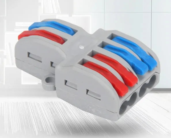 SPL quick wire connector for 0.08-4.0mm² electrical wires with fire-insulating shell.