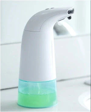 White automatic hand sanitizer dispenser with infrared sensor and 250mL capacity