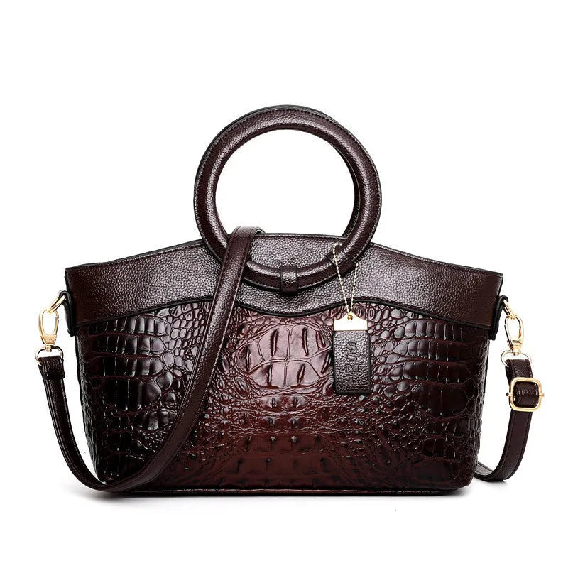 Fabric handbag with 31cm width, zipper compartments, and mobile phone bag in casual style