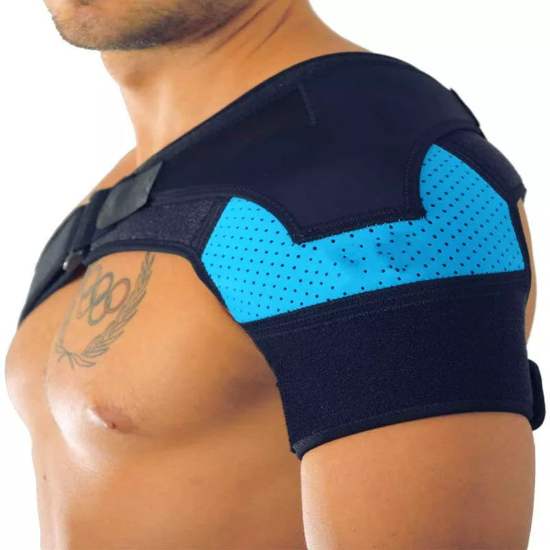 Breathable neoprene sports shoulder pads for basketball players with ice pack pockets