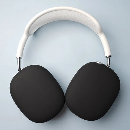 Silicone protective case for AirPods Max, 88x104.5x21.7mm, 1.5mm thick, black or white, soft cover