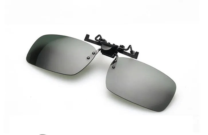 Myopia sunglasses clip fitting over prescription glasses with night vision lens option for driving