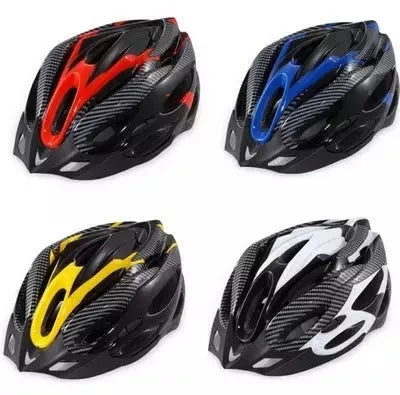 Adjustable mountain bike helmet in six colors with high-density EPS foam for superior protection