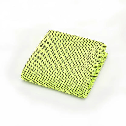 30x100cm sports cooling towel showing gray color with physical evaporation technology for instant cooling