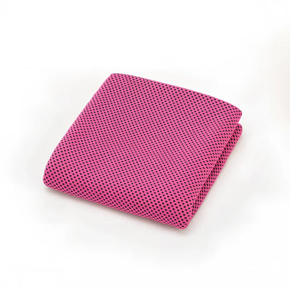 30x100cm sports cooling towel showing gray color with physical evaporation technology for instant cooling