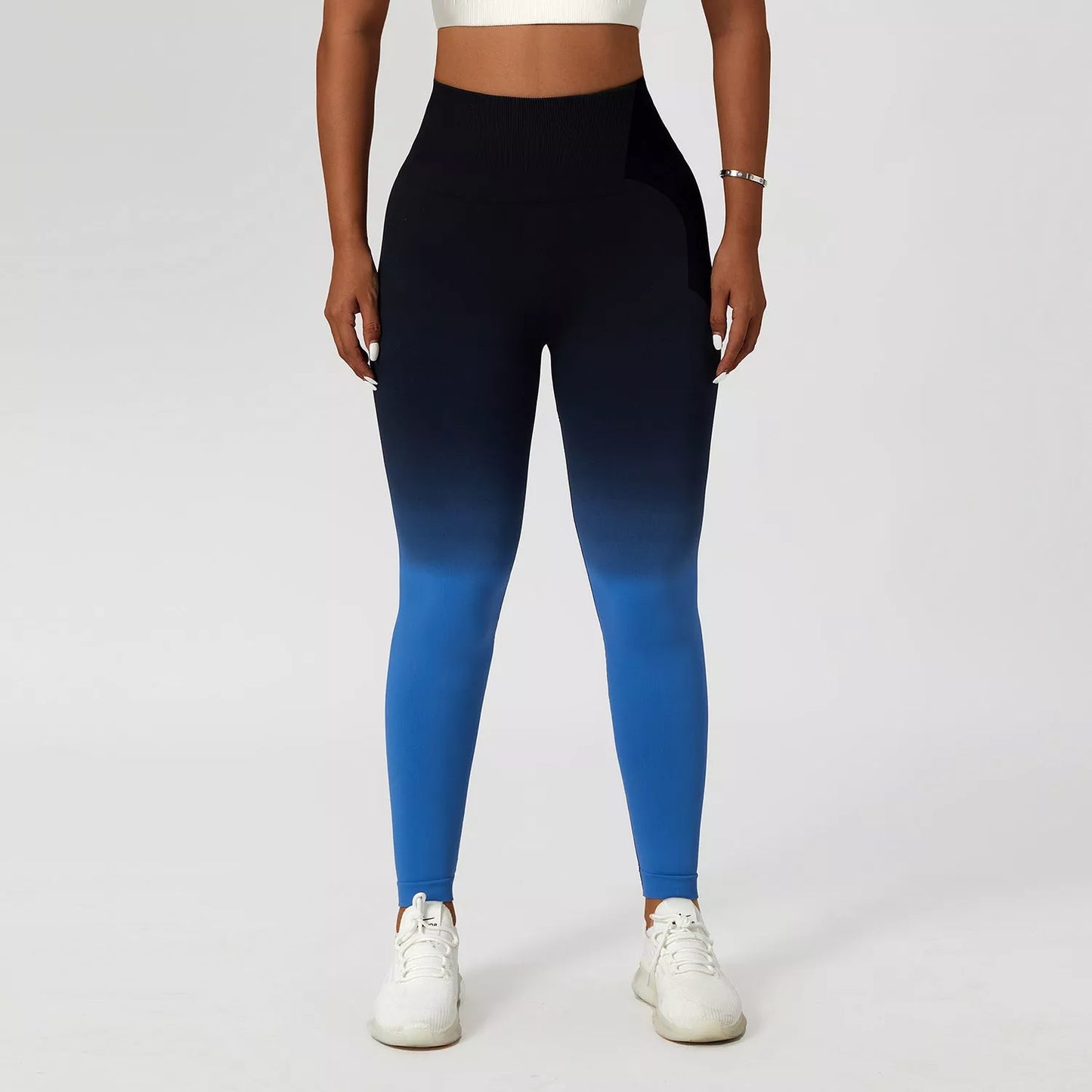 Gradient Fitness High Waist Sportswear Tight Outdoor Pants for Women in various colors