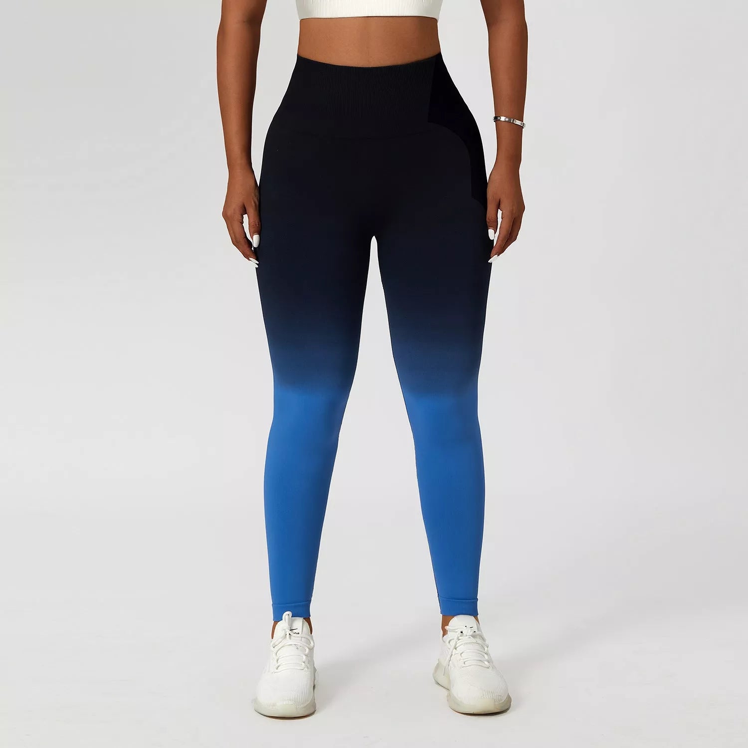 Gradient Fitness High Waist Sportswear Tight Outdoor Pants for Women in various colors
