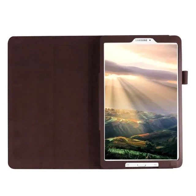 Samsung T560 9.6 inch flat leather protective case with foldable design in various colors