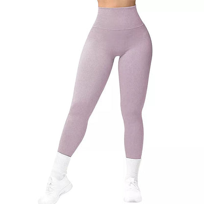Women's high waist seamless leggings in various colors for fitness and casual wear