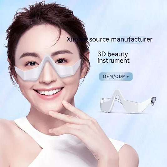 Household Eye Massager in white with EMS function and USB charging