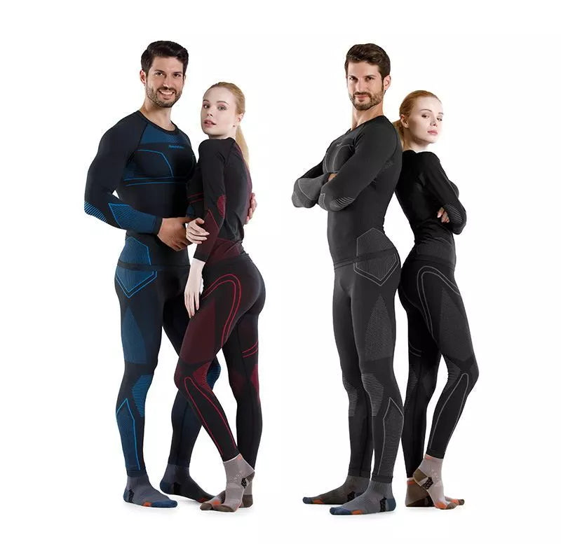 Naturehike Quick-drying underwear suits for men and women in black and grey or red options