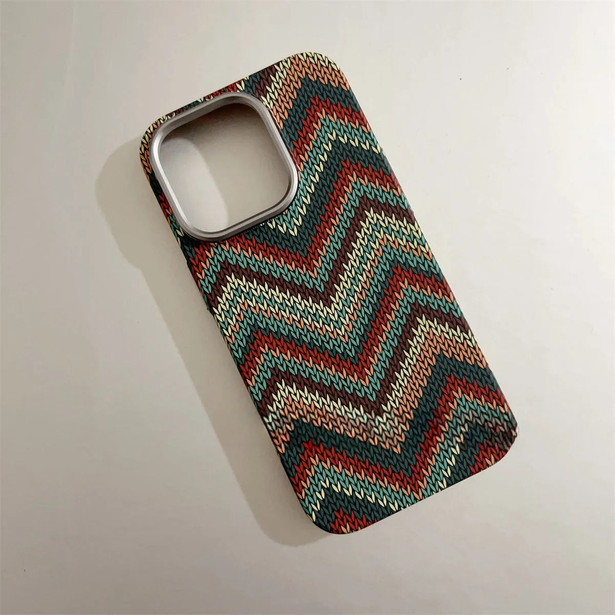 Kevlar skin feeling hard PC phone case with micro relief and magnetic suction for iPhone 12-15 Pro Max.