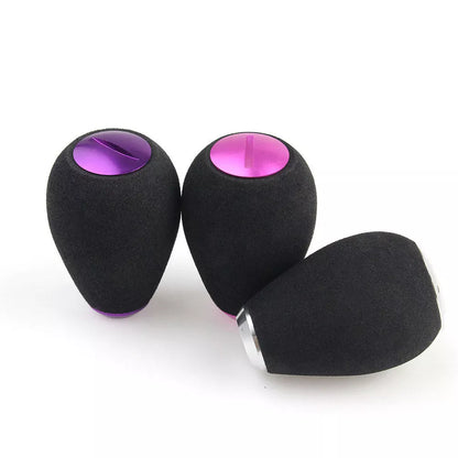 Fishing reel handle knob with EVA grip and metal cover in various colors