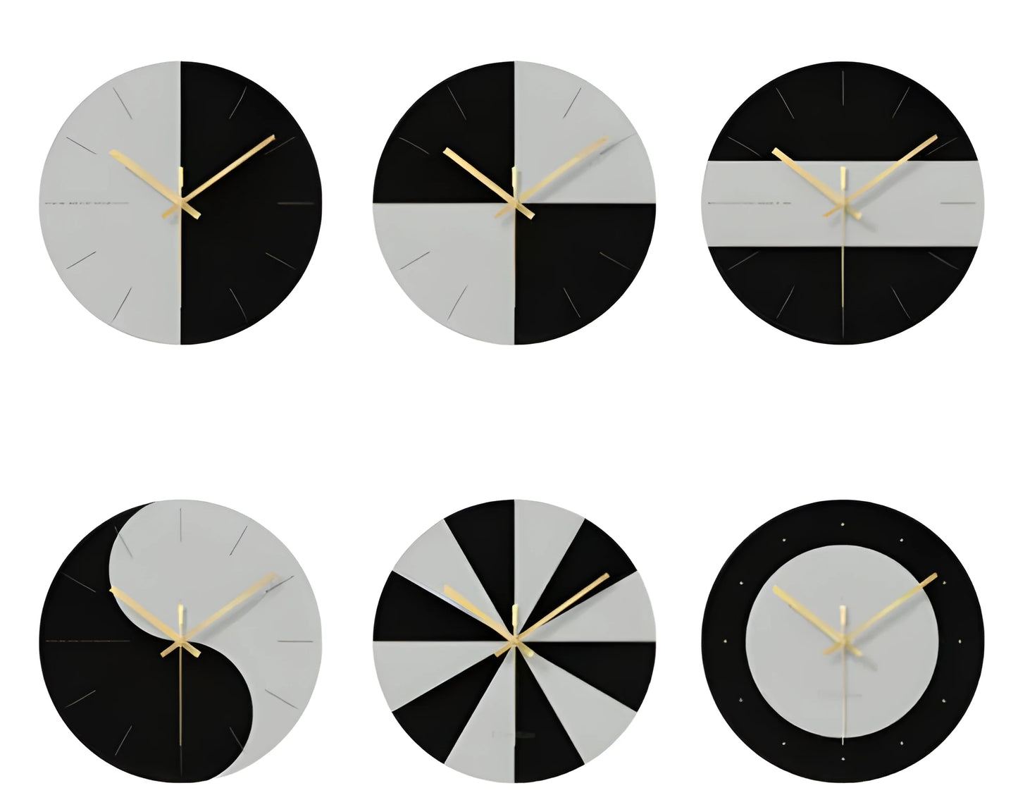 A large, clear tempered glass wall clock with a minimalist transparent face on a light background.