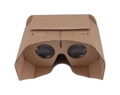 Virtual glasses: 3D carton VR glasses for mobile phones, corrugated paper construction, 153cm by 83cm size