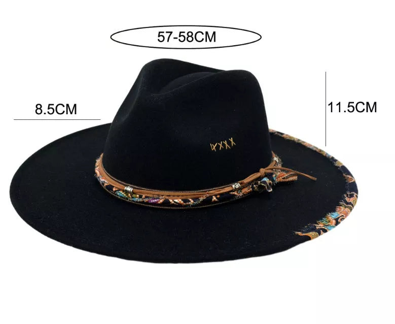 Wool-like autumn and winter felt cap in pendant pink and dark brown