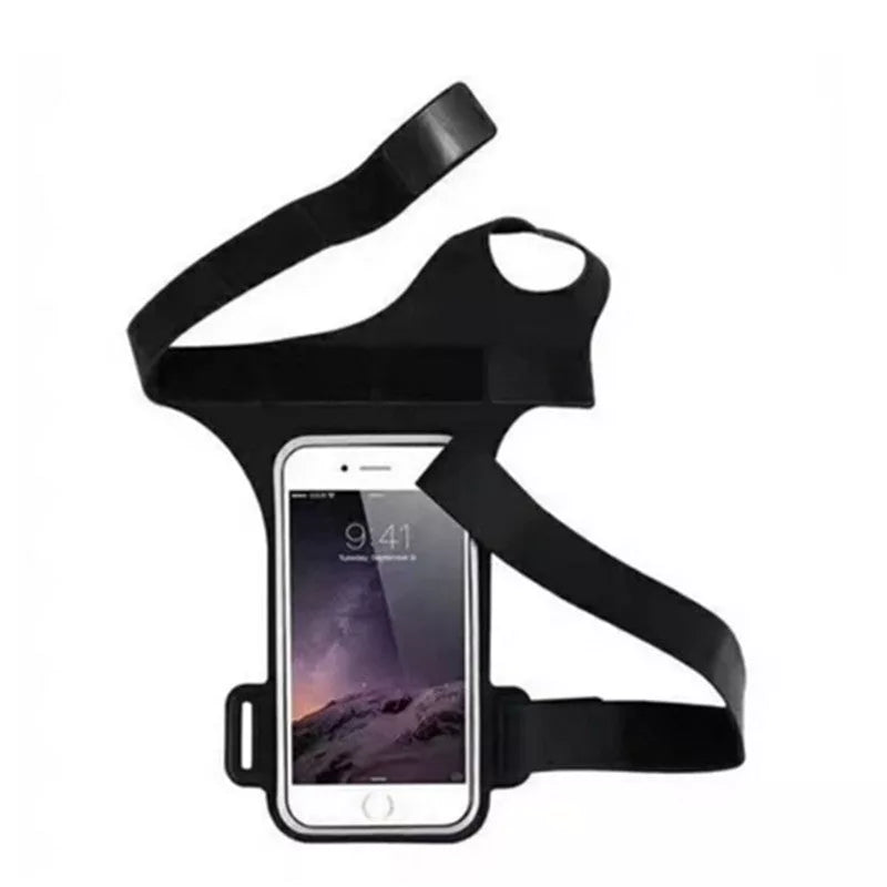 Waterproof sports armband for smartphones with card slot in black, green, blue, and rose red