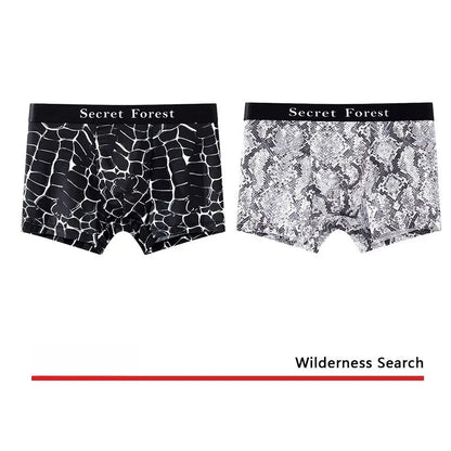 Men's loose fit thin boxer shorts in black, grey, and brown colour options.