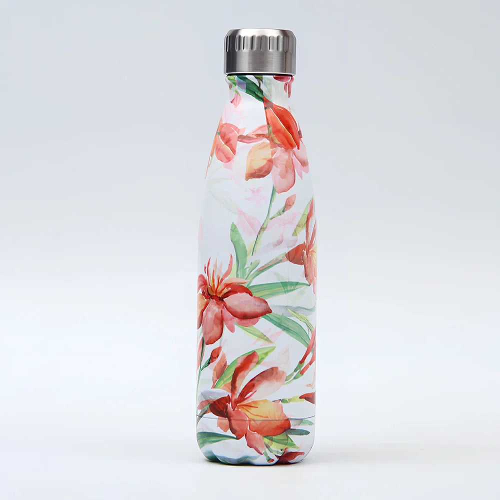 500ml stainless steel sports bottle in various colours with vacuum insulation and secure lid for gym use