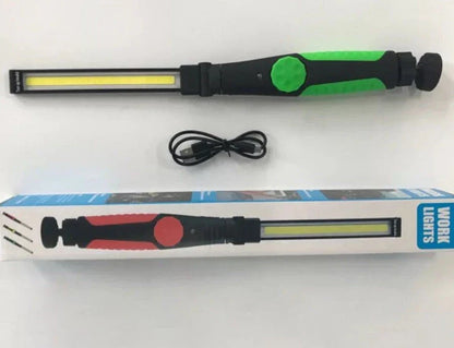 Versatile Magnetic LED Worklight with Adjustable Brightness and Rotatable Light Bar