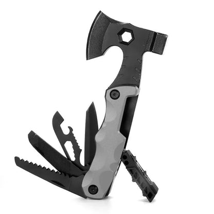 High carbon steel multifunctional outdoor axe for fire fighting and survival