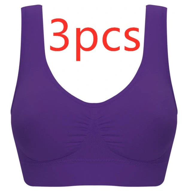 Women's seamless yoga tank top and sports bra in various colors for fitness and casual wear