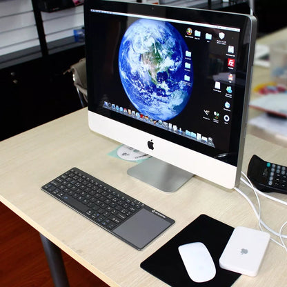 Zoweetek K12BT-1 Mini Wireless Bluetooth Keyboard with Touchpad for Smart TVs and PCs