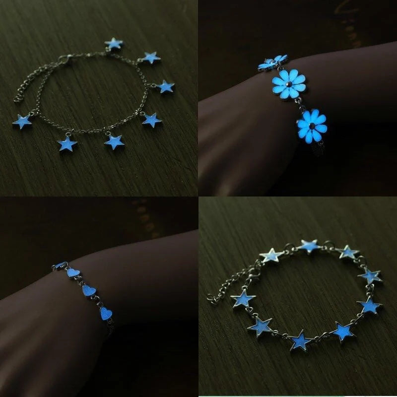 Glow-in-the-dark animal magic bracelet for kids with star design