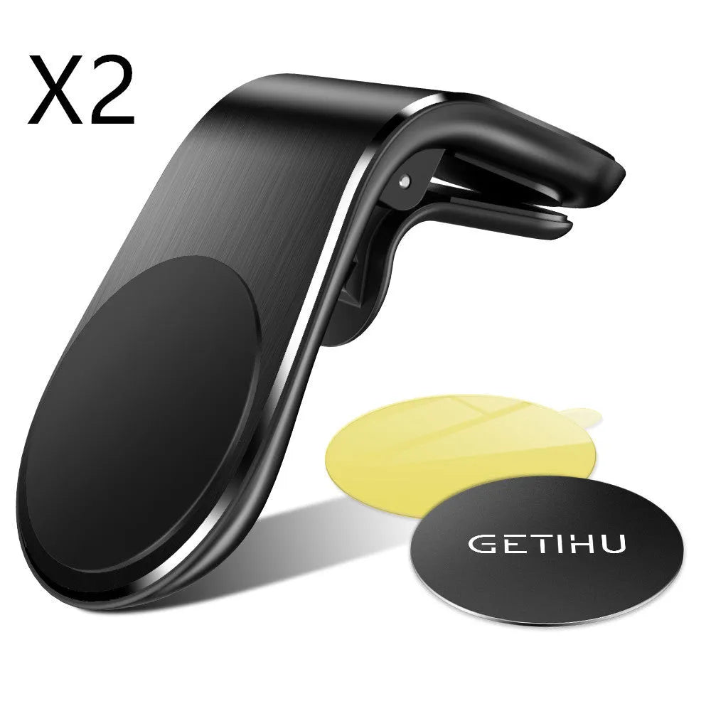 Adjustable rotation car bracket for power outlet phone mounting in black, gold, and silver colour options