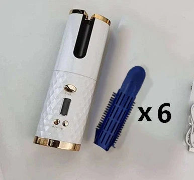 Multifunctional Automatic Wireless Curling Iron with LCD display and cordless design