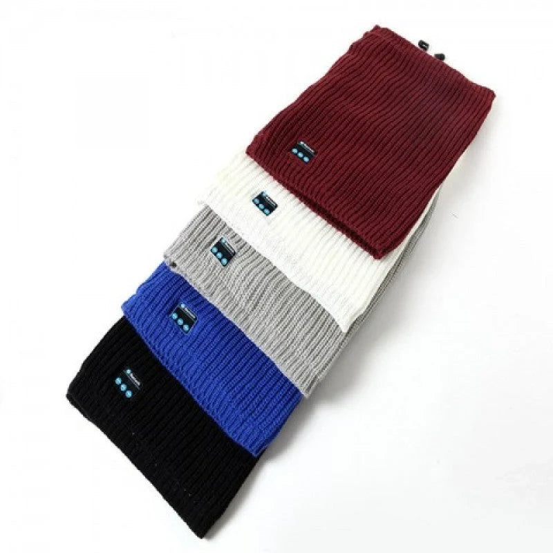 Knit Pullover Wireless Bluetooth Scarf in multiple colors with intuitive controls