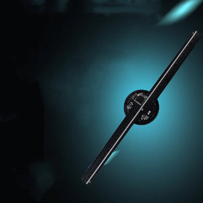 Cutting-edge 3D holographic advertising display captivating customers with mesmerizing, glasses-free visuals