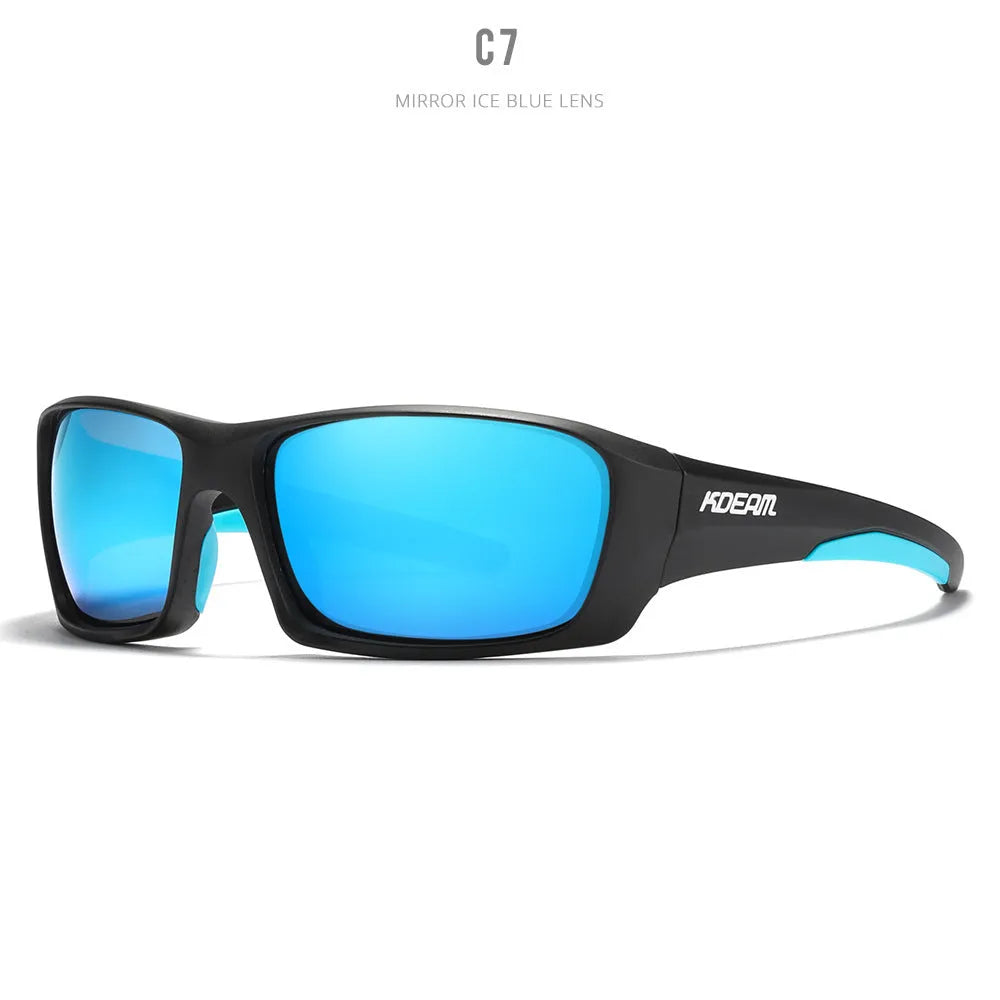 Ultralight polarised sports sunglasses with TR90 frame and TAC lenses in multiple colour options.