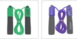 Adjustable 3 metre skipping rope with sponge handles in multiple colour options