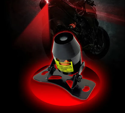 Black laser fog light anti-tailgating spotlight and anti-collision warning lamp for car rear fog safety