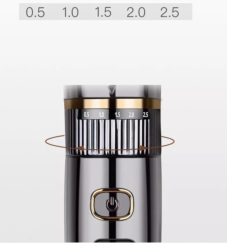 Household Hair Clipper Electric Shaver with titanium-ceramic blades and LED display