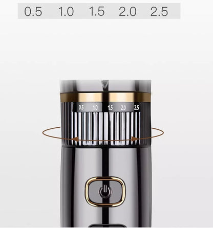 Household Hair Clipper Electric Shaver with titanium-ceramic blades and LED display